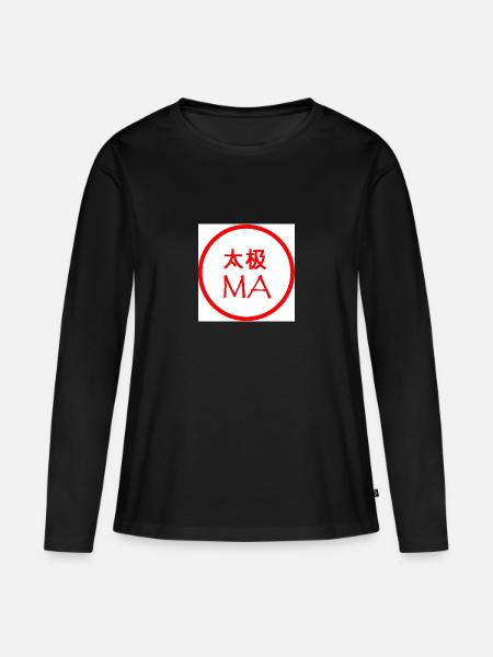 Tai Chi Ma - Frauen Premium Bio Langarmshirt - Schwarz
