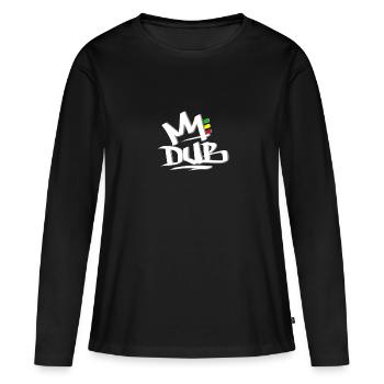 Dub Reggae Rasta 2 - T-shirt manches longues Premium bio Femme - noir - Devant - Julia (174cm)