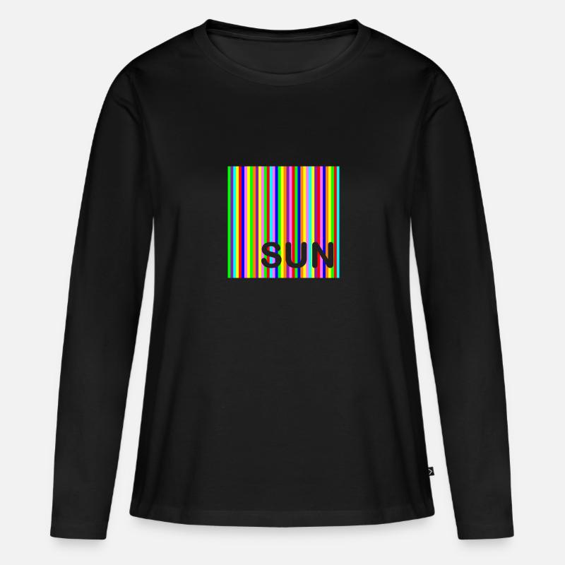 Festa Sun - Maglia a maniche lunghe ecologica premium da donna - nero