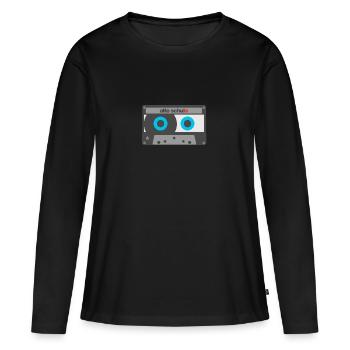 Alte Schule - Frauen Premium Bio Langarmshirt - Schwarz - Vorne - Julia (174cm)