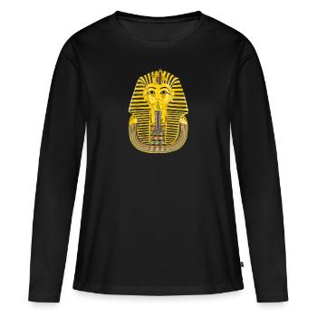Pharaoh - Women's Premium Organic Long Sleeve Shirt - black - Front - Julia (174cm)