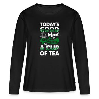 Tea Cup Fruit Tea Teas - Women's Premium Organic Long Sleeve Shirt - black - Front - Julia (174cm)
