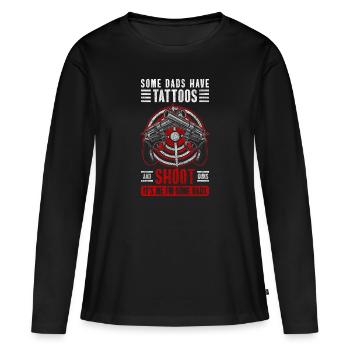 Arme Sport Tir Munitions Club - T-shirt manches longues Premium bio Femme - noir - Devant - Julia (174cm)
