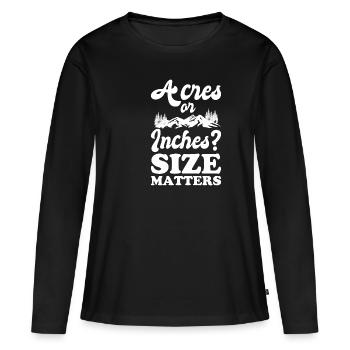 Farmer Farmer Farmer - Women's Premium Organic Long Sleeve Shirt - black - Front - Julia (174cm)