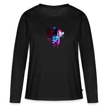 Musiciens - T-shirt manches longues Premium bio Femme - noir - Devant - Julia (174cm)