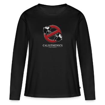 NO WEIGHTS ALLOWED - CALISTHENICS - Street Workout - Women's Premium Organic Long Sleeve Shirt - black - Front - Julia (174cm)