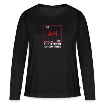 Chemical Element for Surprise - Surprise - Women's Premium Organic Long Sleeve Shirt - black - Front - Julia (174cm)