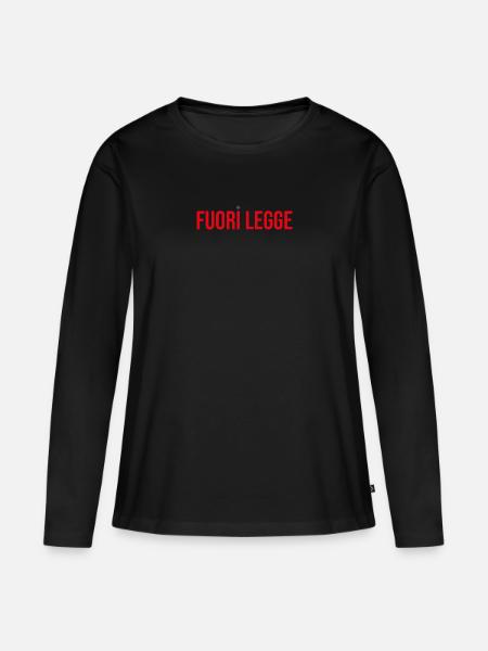 Ächten - Frauen Premium Bio Langarmshirt - Schwarz