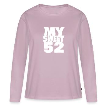 52 - Frauen Premium Bio Langarmshirt - Altrosa - Vorne - Julia (174cm)