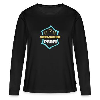 Segelmacher als Beruf - Frauen Premium Bio Langarmshirt - Schwarz - Vorne - Julia (174cm)