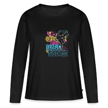 street Dance - T-shirt manches longues Premium bio Femme - noir - Devant - Julia (174cm)
