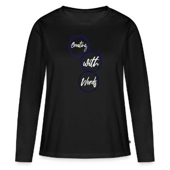 authorship originality jokes writing process - Frauen Premium Bio Langarmshirt - Schwarz - Vorne - Julia (174cm)
