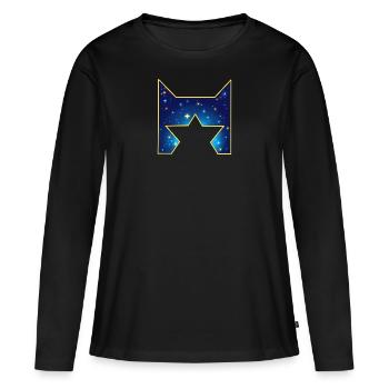 Star Clan Starclan Warrior Cats Cats Warriors - T-shirt manches longues Premium bio Femme - noir - Devant - Julia (174cm)