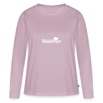 Berner Bärner langsam Mundart Lustig Geschenk - Frauen Premium Bio Langarmshirt - Altrosa - Vorne - Julia (174cm)