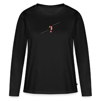 Enigma_ magenta mango - Women's Premium Organic Long Sleeve Shirt - black - Front - Julia (174cm)