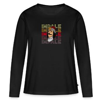 Balkan Bucharest Rumänien Geschichte Vlad - Frauen Premium Bio Langarmshirt - Schwarz - Vorne - Julia (174cm)