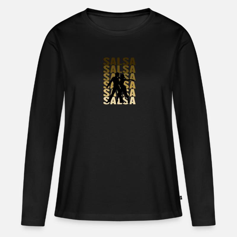 Salsa dance - Women's Premium Organic Long Sleeve Shirt - black