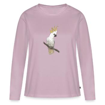 cockatoo - Women's Premium Organic Long Sleeve Shirt - dusky pink - Front - Julia (174cm)