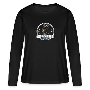 Télescope Télescope Observation des étoiles Hobby - T-shirt manches longues Premium bio Femme - noir - Devant - Julia (174cm)