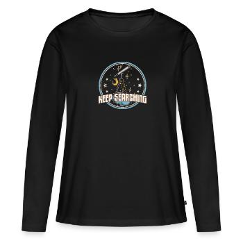 Télescope Télescope Observation des étoiles Hobby - T-shirt manches longues Premium bio Femme - noir - Devant - Julia (174cm)