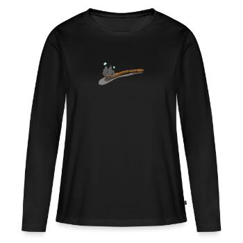 Spoon-Mountain Spoon Mountain - Women's Premium Organic Long Sleeve Shirt - black - Front - Julia (174cm)