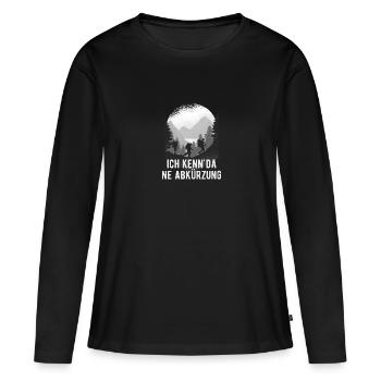 Je connais une abréviation I Mountains Home Vacation - T-shirt manches longues Premium bio Femme - noir - Devant - Julia (174cm)