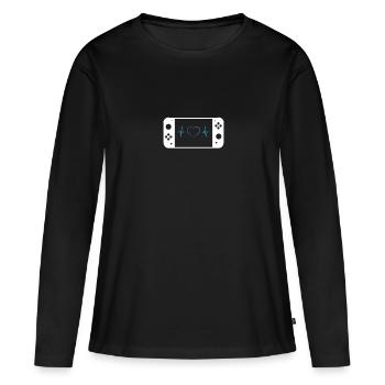 Switch - Women's Premium Organic Long Sleeve Shirt - black - Front - Julia (174cm)
