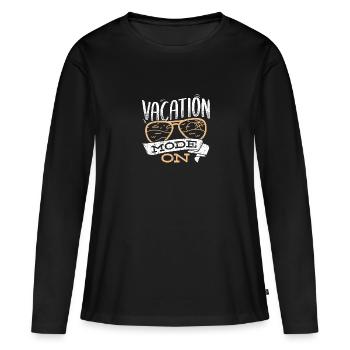Spring Break Gateaway - T-shirt manches longues Premium bio Femme - noir - Devant - Julia (174cm)