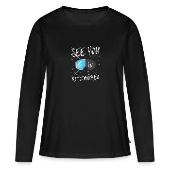 Kitzbühel Ski Tyrol Snowboard Autriche - T-shirt manches longues Premium bio Femme - noir - Devant - Julia (174cm)