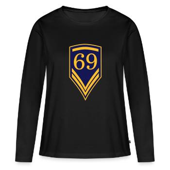 69 - T-shirt manches longues Premium bio Femme - noir - Devant - Julia (174cm)