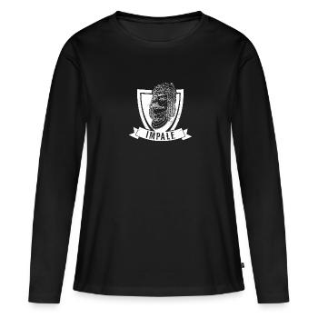 Rumänien Balkan Vlad Tepes Vampir Geschenk - Frauen Premium Bio Langarmshirt - Schwarz - Vorne - Julia (174cm)