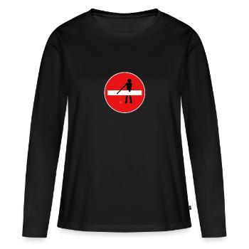 No forbidden meaning - Women's Premium Organic Long Sleeve Shirt - black - Front - Julia (174cm)