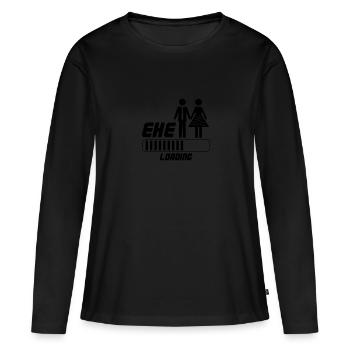 ehe loading 1 - Frauen Premium Bio Langarmshirt - Schwarz - Vorne - Julia (174cm)