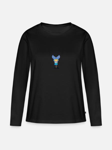 Elsässer - Frauen Premium Bio Langarmshirt - Schwarz