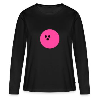 Boule de bowling, Bowling - T-shirt manches longues Premium bio Femme - noir - Devant - Julia (174cm)