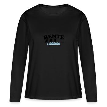 rente loading 02 - Frauen Premium Bio Langarmshirt - Schwarz - Vorne - Julia (174cm)