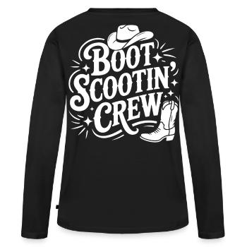 Équipage de Boat Scootin' - T-shirt manches longues Premium bio Femme - noir - Dos - Julia (174cm)