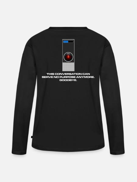 Es hat keinen Zweck, Dave. - Frauen Premium Bio Langarmshirt - Schwarz