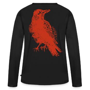Le Corbeau - Der Rabe Grungy - T-shirt manches longues Premium bio Femme - noir - Dos - Julia (174cm)