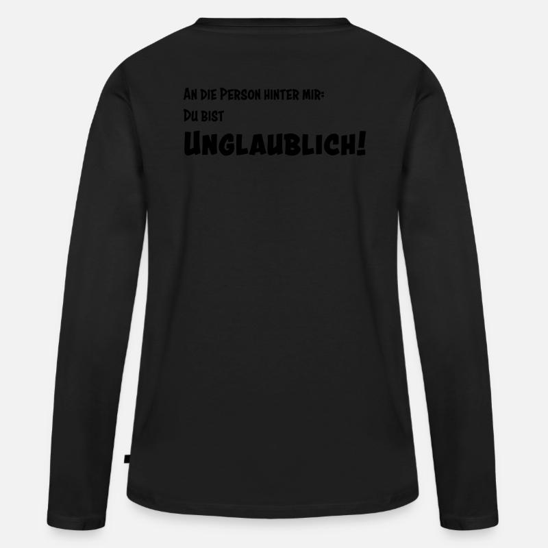 Unglaublich - Frauen Premium Bio Langarmshirt - Schwarz