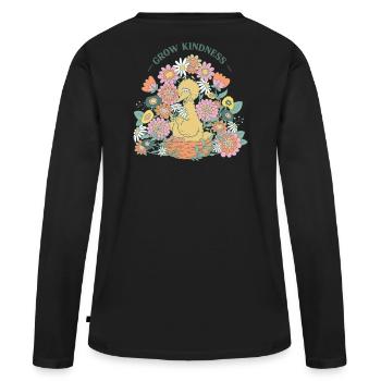 Sesame Street Toccata Grow Kindness Design Dorsale - T-shirt manches longues Premium bio Femme - noir - Dos - Julia (174cm)
