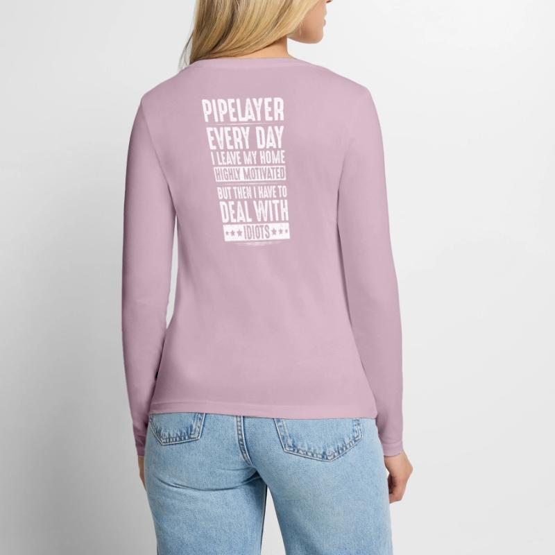 Pipeline Constructor Pipeline Construction Pipelayer Women's Premium Organic Long Sleeve Shirt