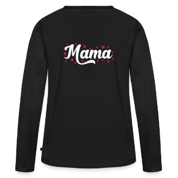 mummy - Women's Premium Organic Long Sleeve Shirt - black - Back - Julia (174cm)