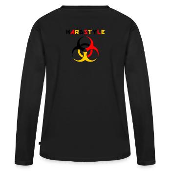 Hardstyle - Party Hard - Event Festival - Germany - T-shirt manches longues Premium bio Femme - noir - Dos - Julia (174cm)