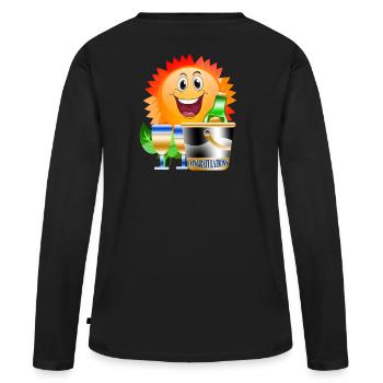 congratulations Celebrate - Women's Premium Organic Long Sleeve Shirt - black - Back - Julia (174cm)