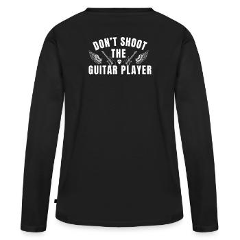 Guitar Player - T-shirt manches longues Premium bio Femme - noir - Dos - Julia (174cm)