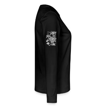 Fantasy world - Women's Premium Organic Long Sleeve Shirt - black - Right - Julia (174cm)
