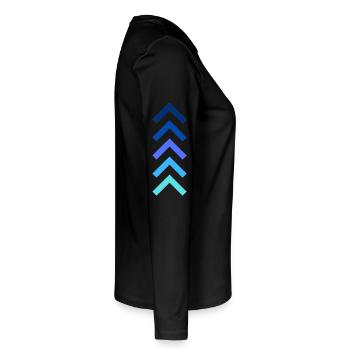 Montée en puissance ! - T-shirt manches longues Premium bio Femme - noir - Droite - Julia (174cm)