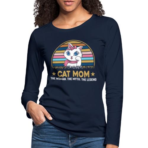 CAT MOM - T-shirt manches longues Premium Femme
