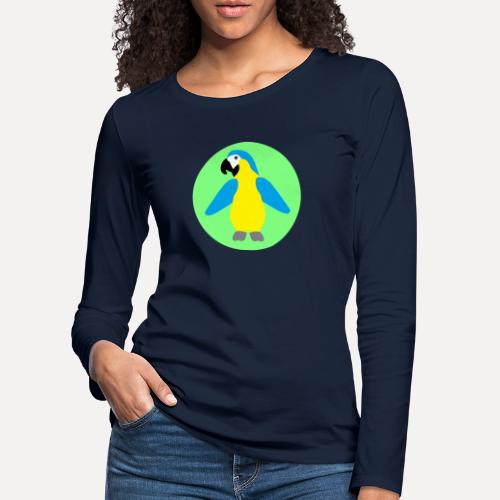 Yellow-breasted Macaw - Women's Premium Longsleeve Shirt